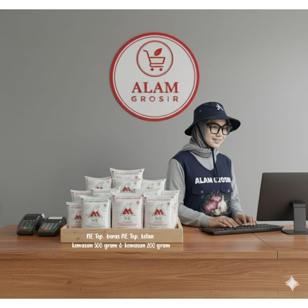 1pcs Tepung Beras Putih & Ketan putih Cap NE 200gr,500gr