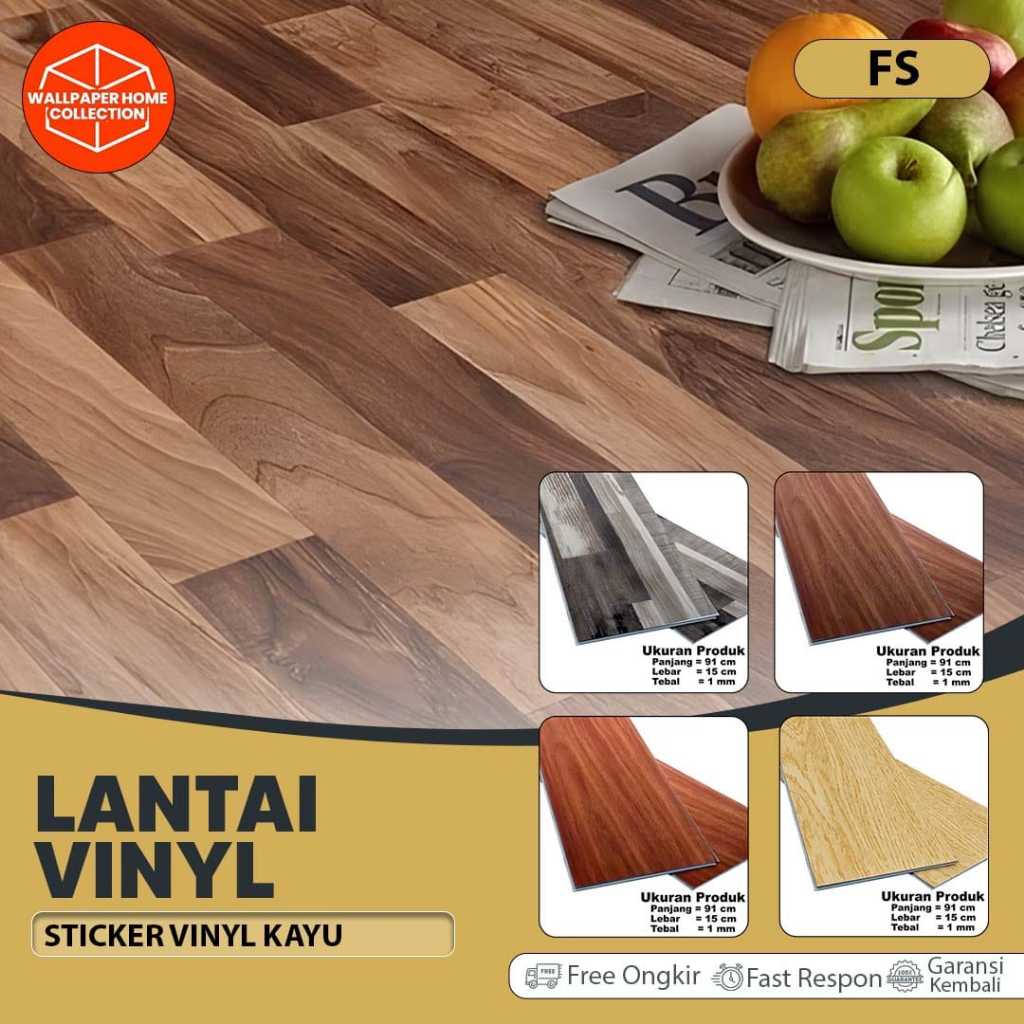 Wallpaper Pvc Plafon Stiker Vinyl Lantai Stiker Lantai Wallpaper Kayu Wallpaper Lantai Tebal 1Mm