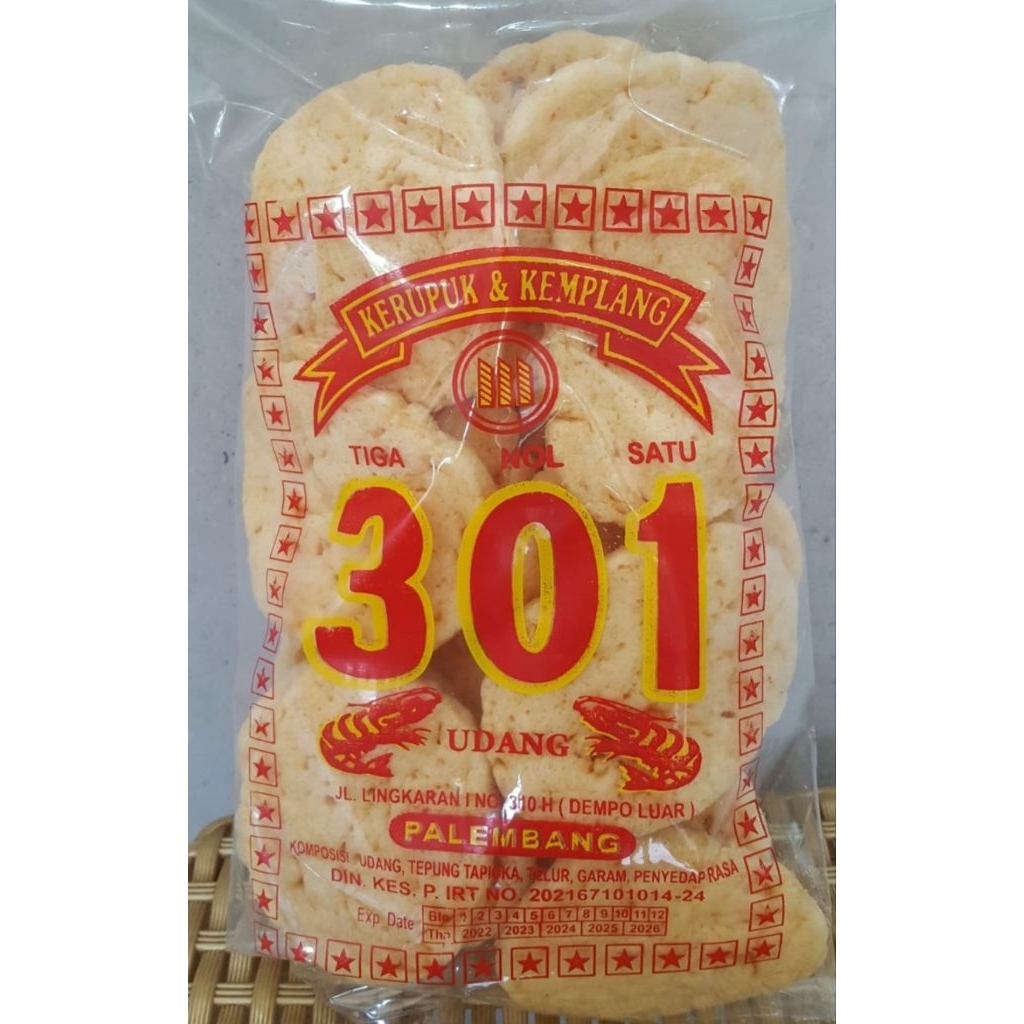 Kerupuk Udang 301 / Kemplang Udang 301