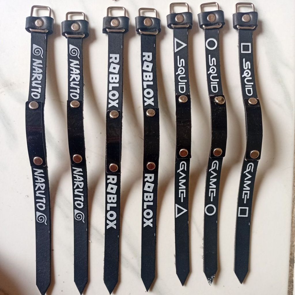 Gelang seri game naruto,Roblok,squit game