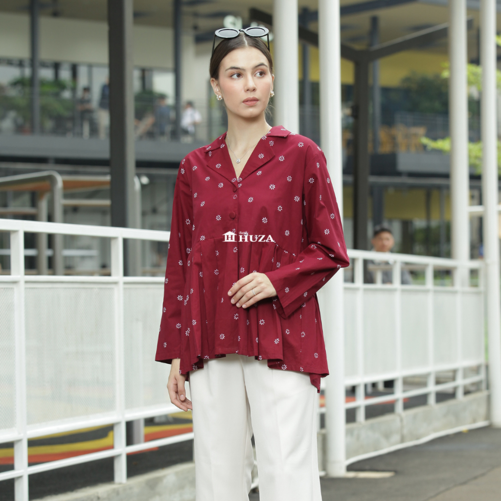 BATIK HUZA - BLAZER WANITA BLAZER BATIK BLAZER FABLE