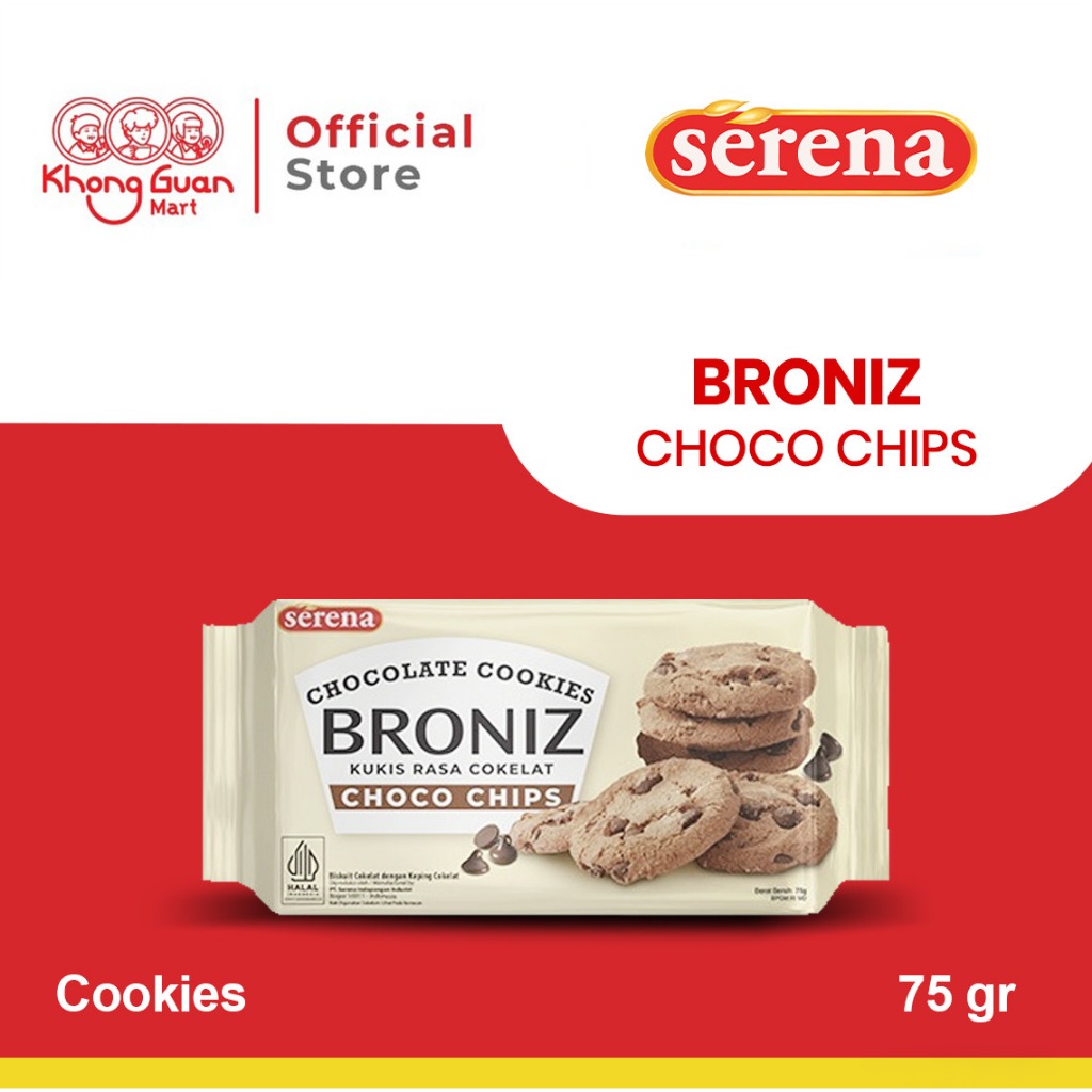 Kue Kering Cokelat Serena Broniz 75 Gram - Biskuit Camilan Lezat