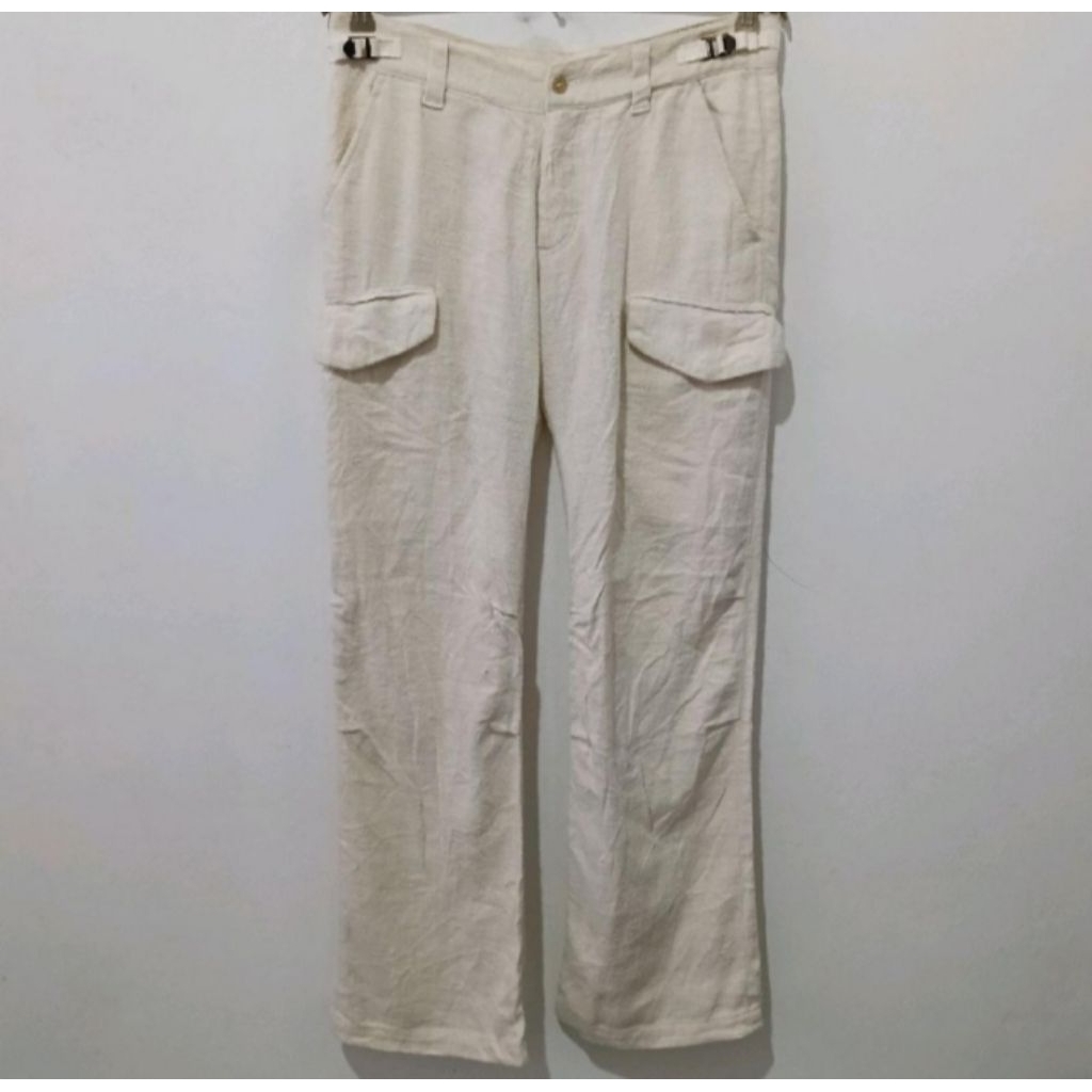 AYUITE by Issey Miyake Linen Cargo Pant Made in Japan