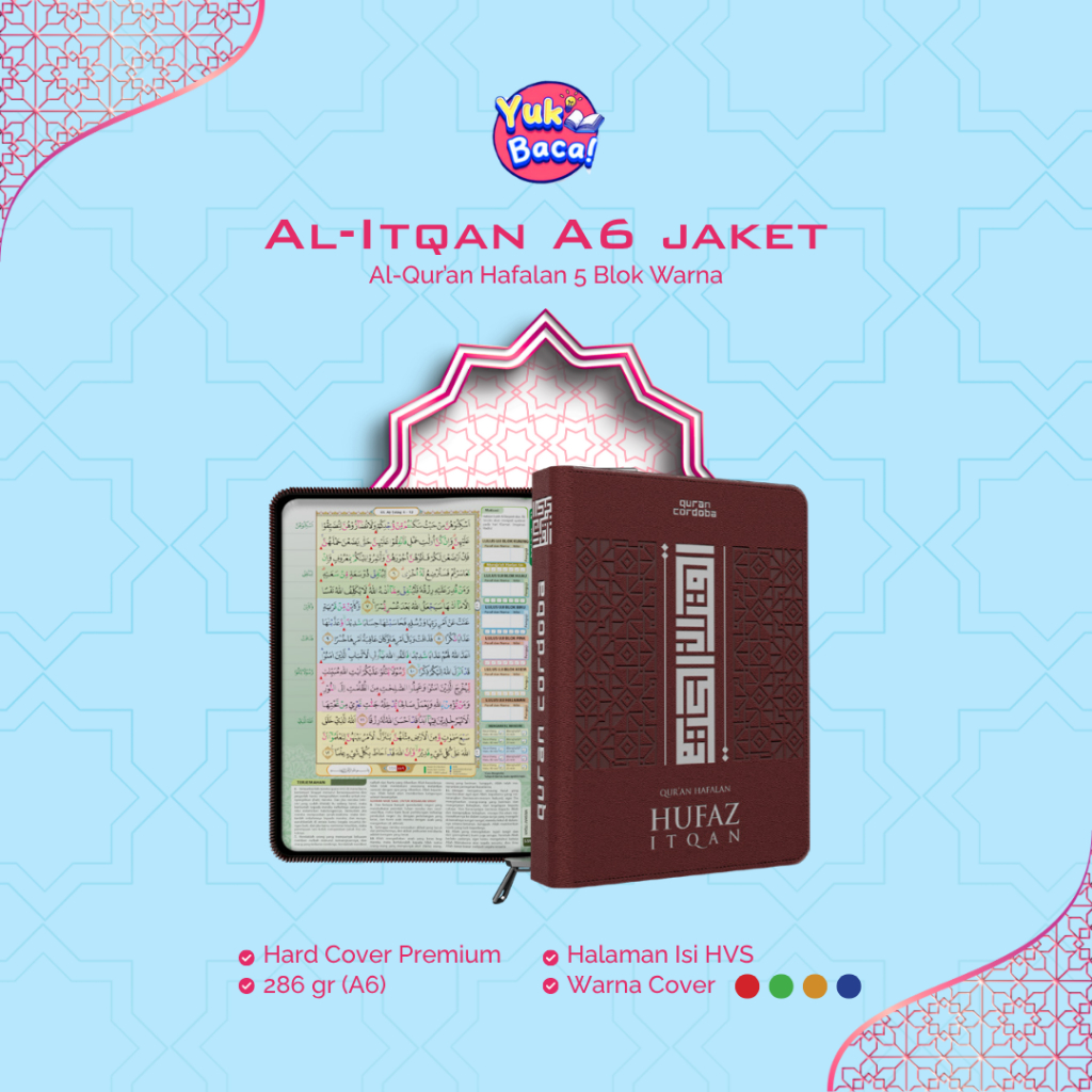 Cordoba - Alquran Al Quran Saku Kecil Sedang Resleting Mini Tajwid Aesthetic Hafalan A6 Terjemah Ter