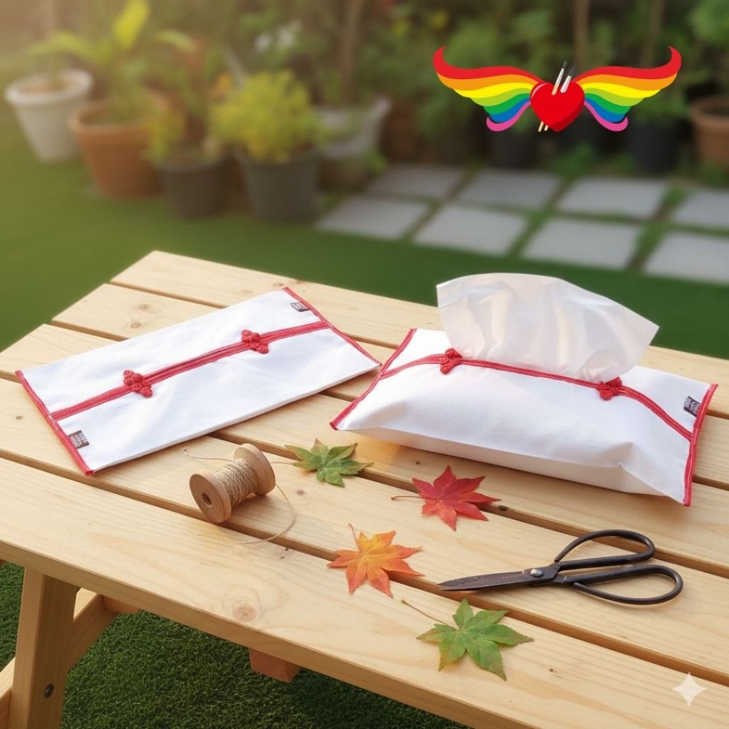 [READY] TEMPAT TISU KAIN KANVAS POLOS AKSRITEX, tempat tisu kain estetik, tempat tisu kain, tempat t