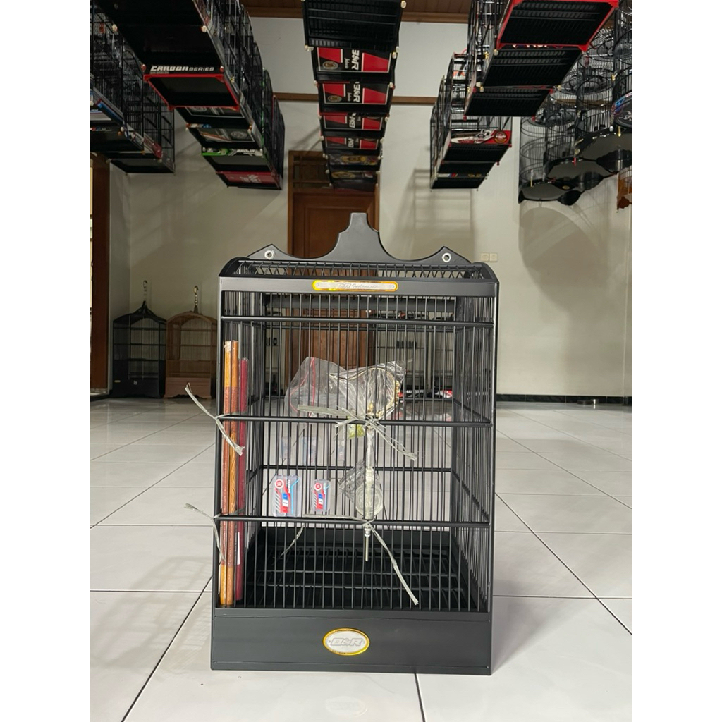 Sangkar Kandang Burung Kotak No 1 & No 2 BNR atau B&R Black Doff Original Asli