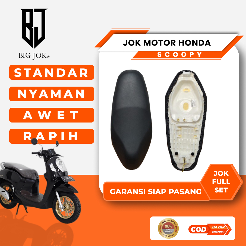 Jok motor scoopy fi 2017-2020 I Jok standar honda scoopy
