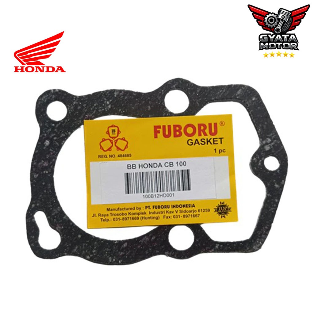 Paking Blok Buring Gasket Cylinder Block Seher Perpak Bawah Honda CB100 CB 100 Fuboru