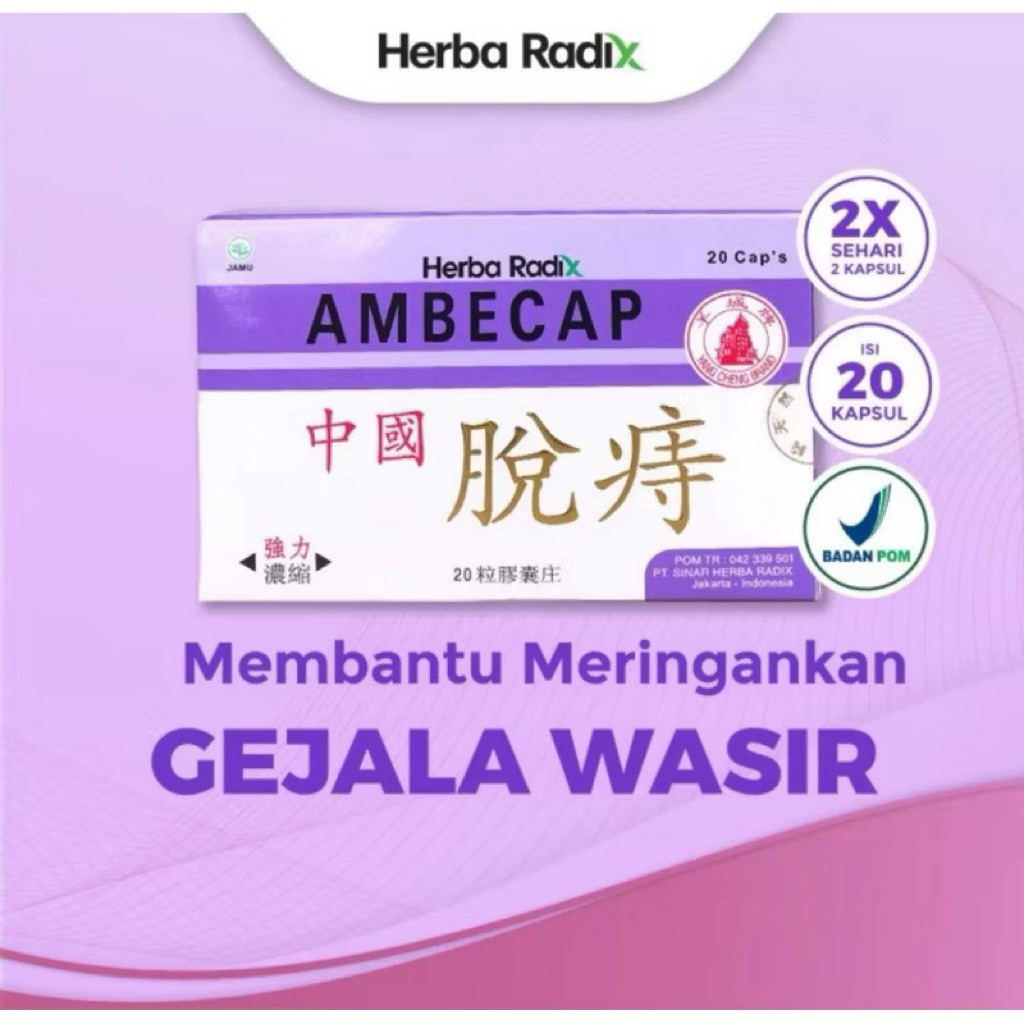 Ambecap Zhongguo Moschus TUOGE (Ambecap) - Obat Herbal Khusus Wasir Ambeien