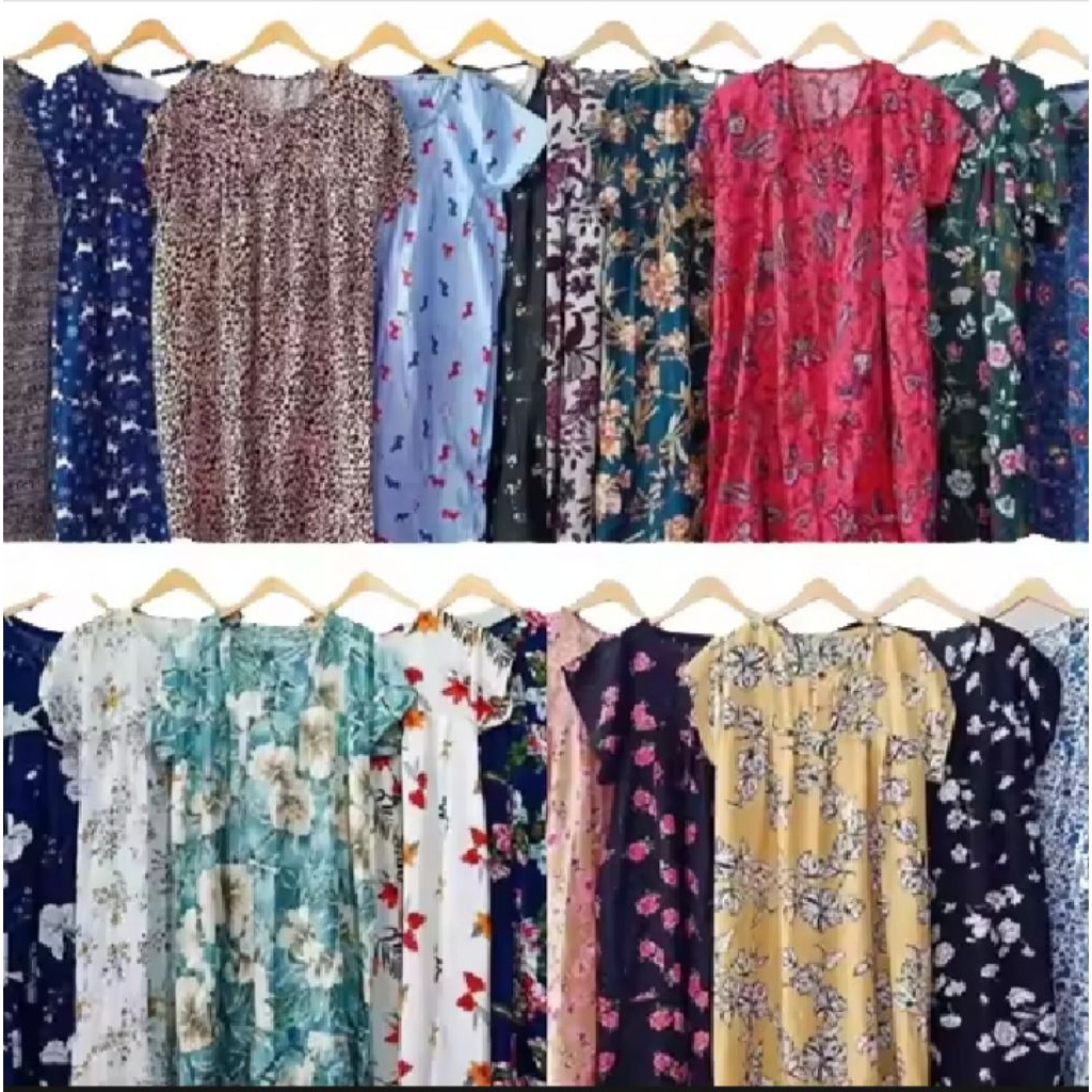 promo murah daster motif model kekinian daster wanita lengan pendek