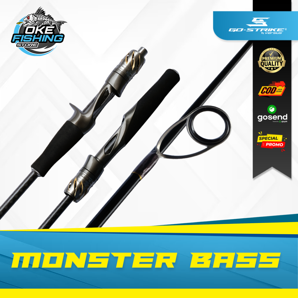 Joran Jigging GoStrike Monster Bass | Fuji Guide | 24T Solid Carbon Blank | Jap Style | Spinning & O