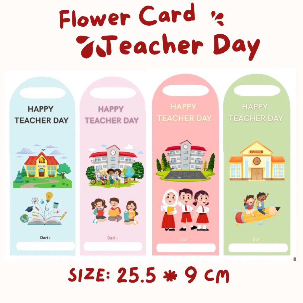 STARLY- FLOWERCARD CARD TEACHER DAY