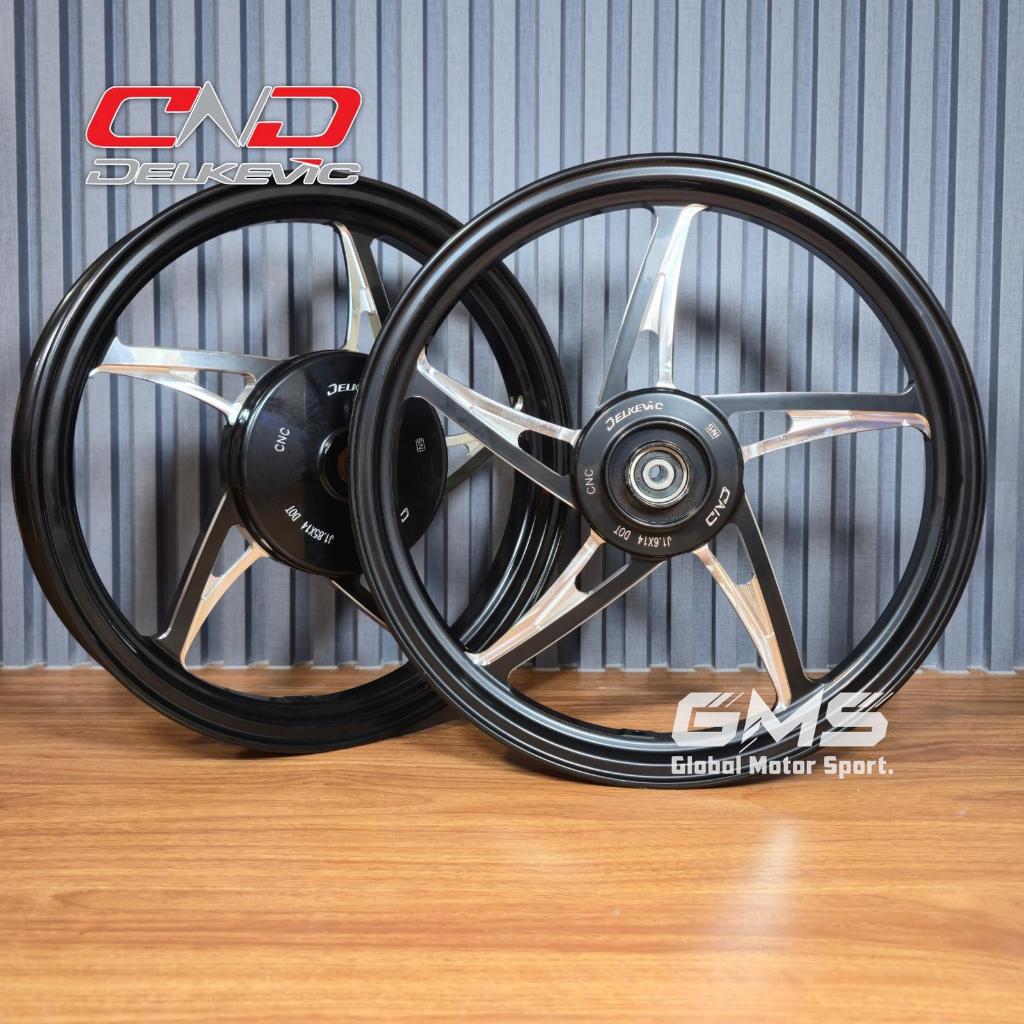 DELKEVIC Velg K5R KSR Ring 14 Full CNC Racing Pelek Original untuk Mio Sporty Soul Smile J VARIO 125