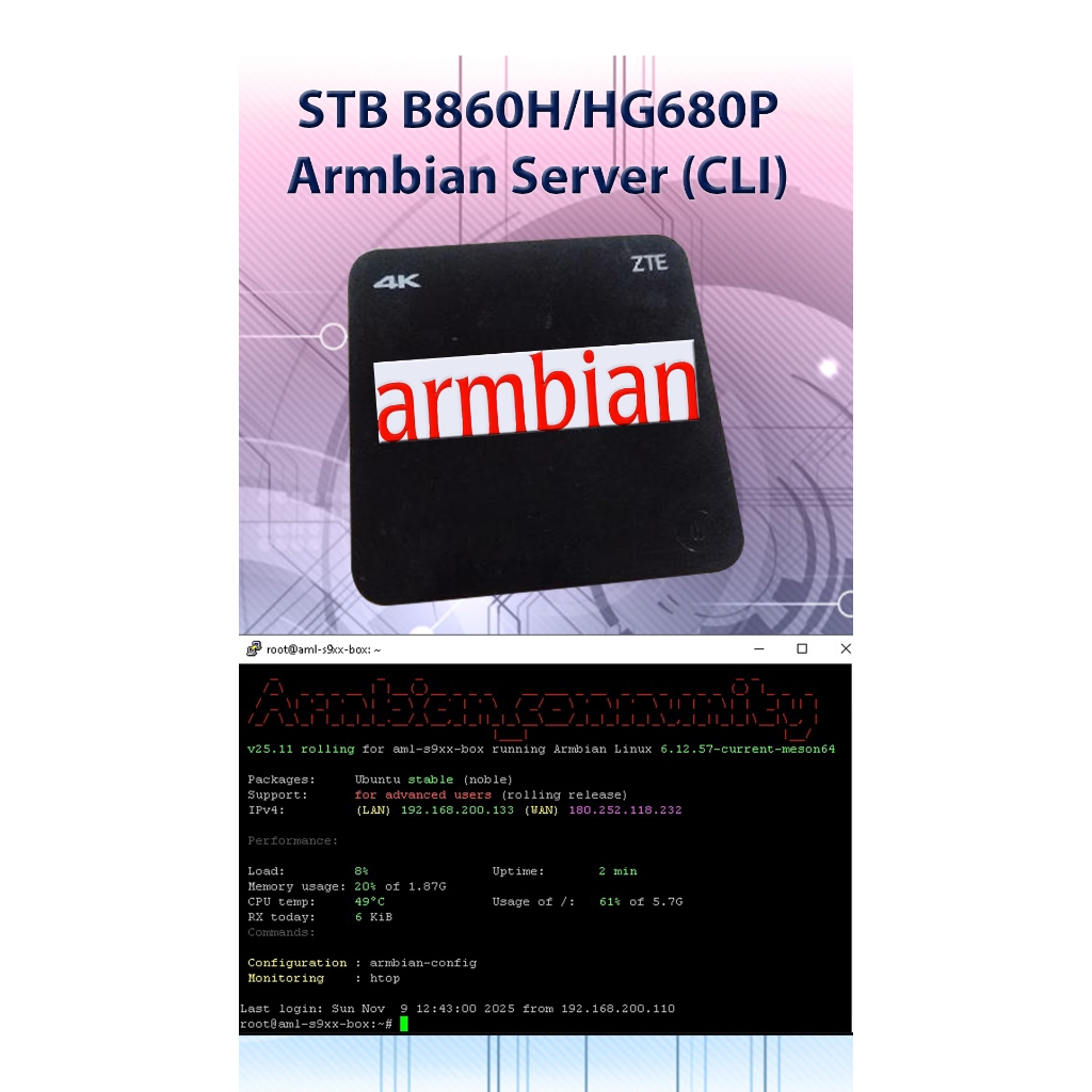 STB B860H/HG680P Armbian