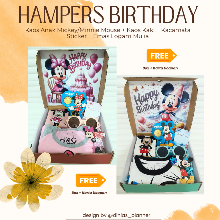 Hampers/Kado/Gift Happy Birthday UBS Mickey Minnie Mouse