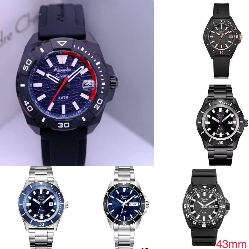 AC 8693 JAM TANGAN PRIA ALEXANDRE CHRISTIE RUBBER AC 9359 LH ORIGINAL AC 9359 8693 6684 Ac6681 Ac668