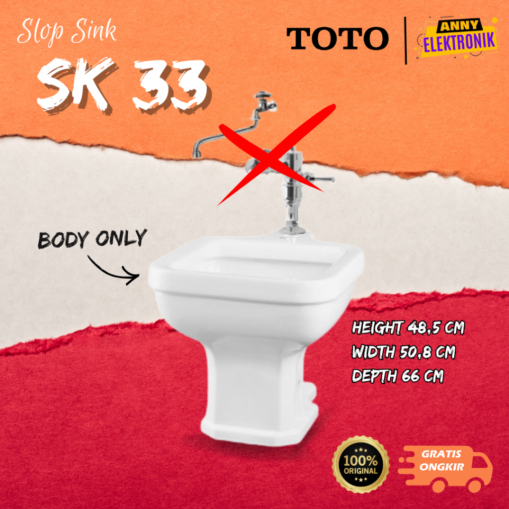 Slop Sink Toto SK 33 Body Only / Spoel Hoek Toto SK33