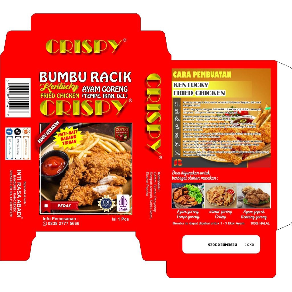 Bumbu Racik Fried chicken D kriuk Crispy