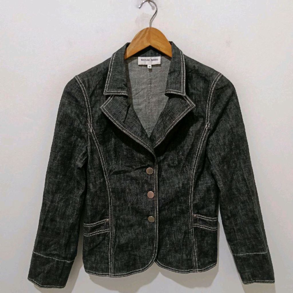 HANAE MORI Denim Blazer Made in Japan
