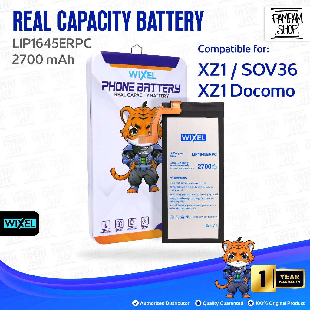 WIXEL Baterai Sony Xperia XZ1 Docomo AU SOV36 SO-01K LIP1645ERPC Double Power Real Capacity Batre Ba