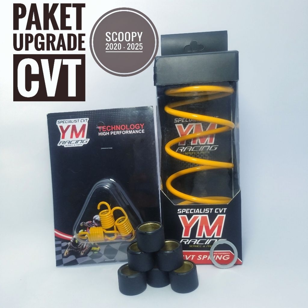 Paket Upgrade CVT YM Racing  Scoopy 2021-2025 – Roller + Per CVT & Sentri 1000/1500rpm Upgrade CVT S