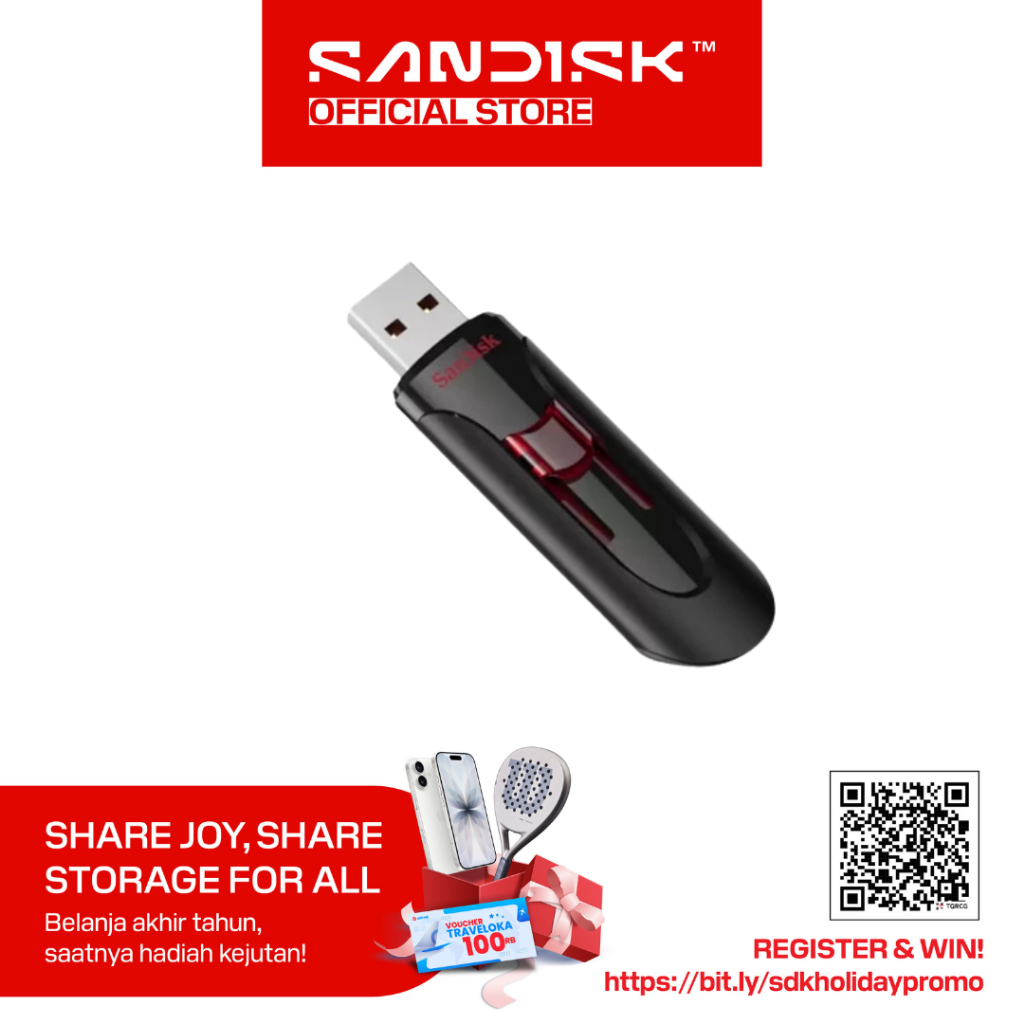 SanDisk CZ600 Cruzer Glide 256GB USB 3.0 - Flashdisk