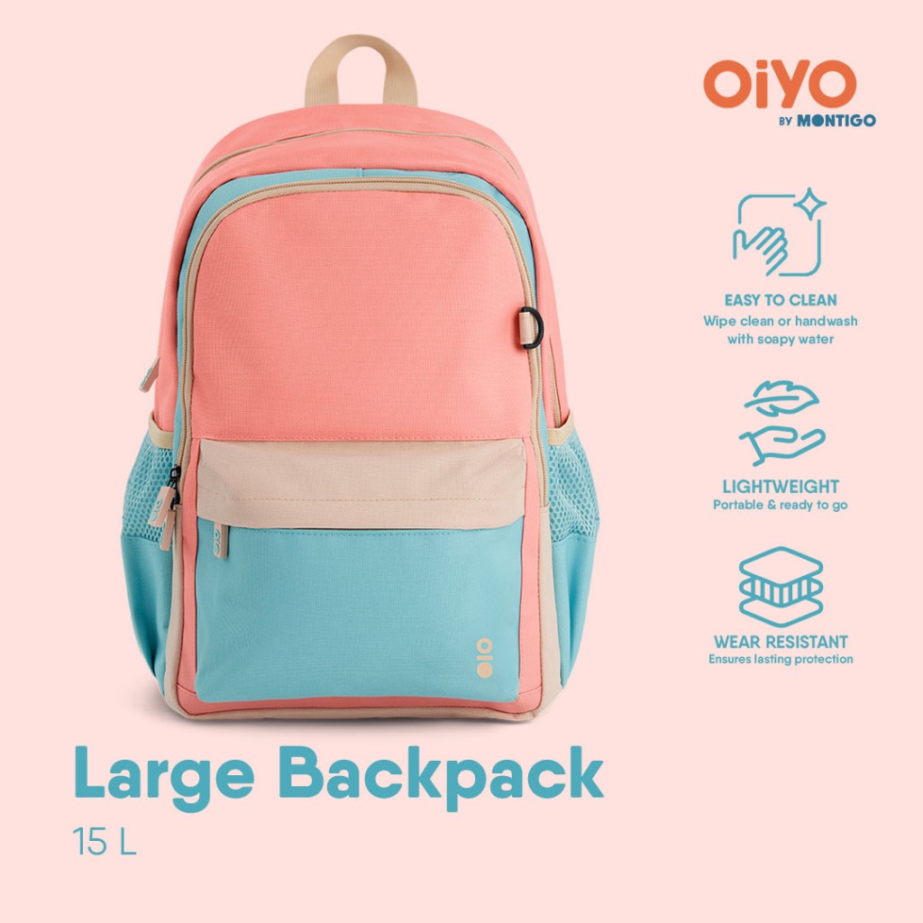 Montigo | Oiyo Kids Explorer Bag Large Backpack - Pomelo Punch