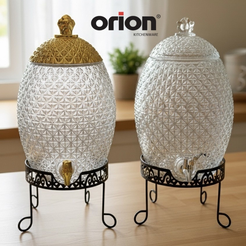 Dispenser nanas 10 liter, Dispenser kaca , Dispenser beling, Dispenser Wadah air, Galon kaca