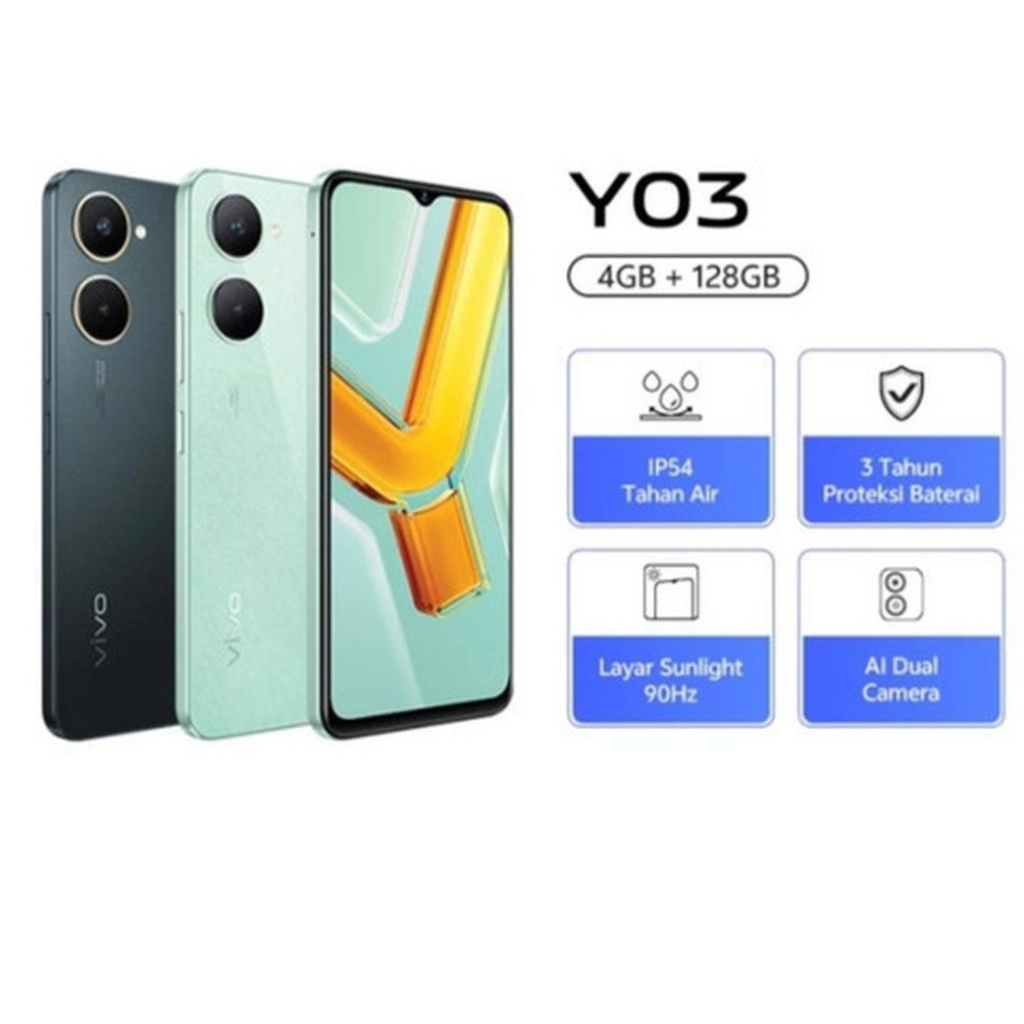 HP VIVO Y03 4/128 - VIVO Y03 RAM 4GB RAM 128 GARANSI RESMI