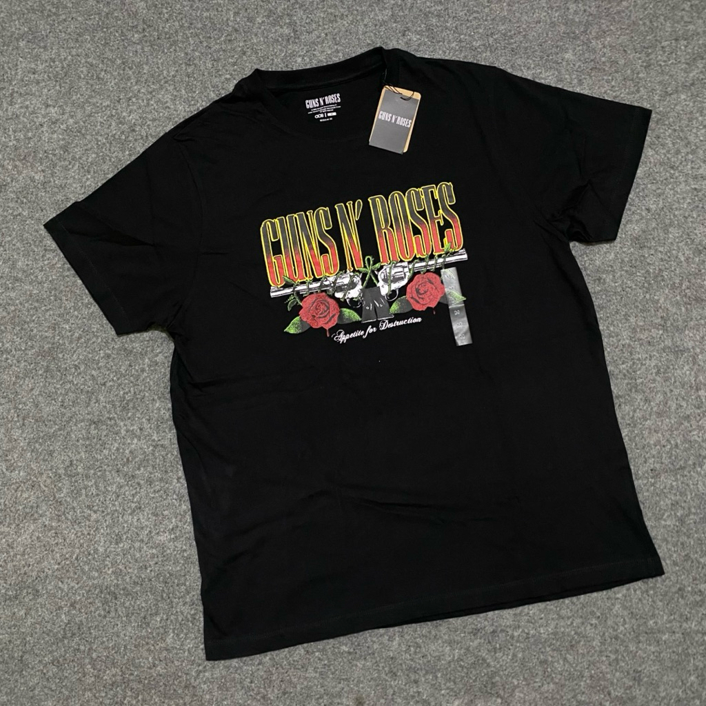 Guns N Roses Kaos Band Original Hitam Katunn