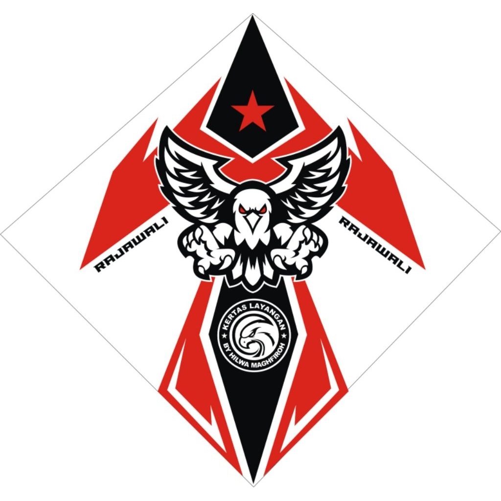 Sablon kertas layangan 2 warna