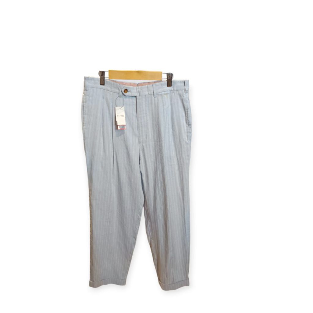 BNWT Loro Piana Light Blue Stripe Long Pants