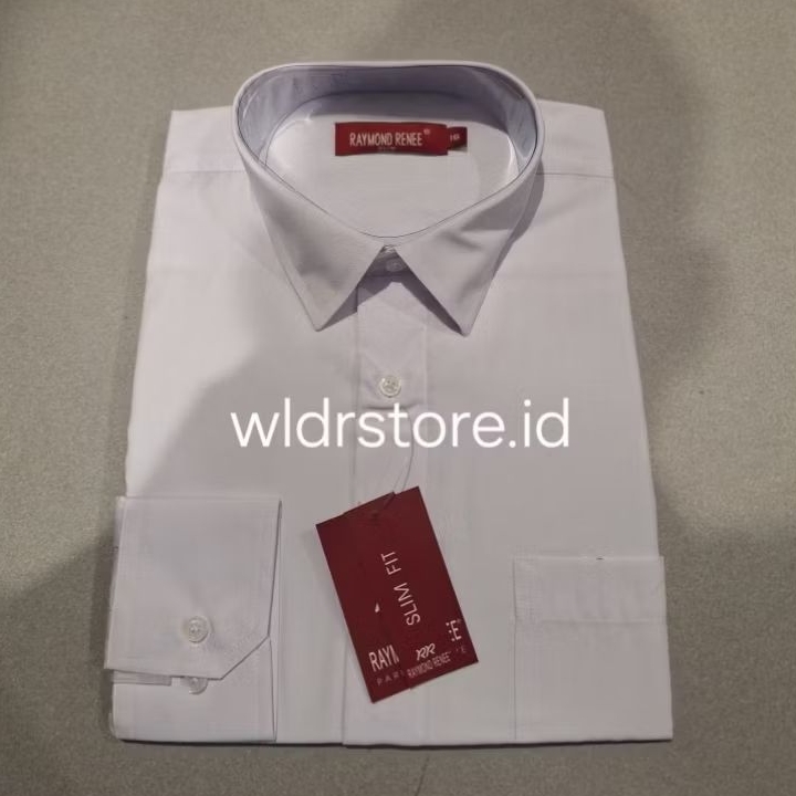 RAYMOND RENEE KEMEJA FORMAL PRIA SLIMFIT 007 LENGAN PANJANG PUTIH CERAH