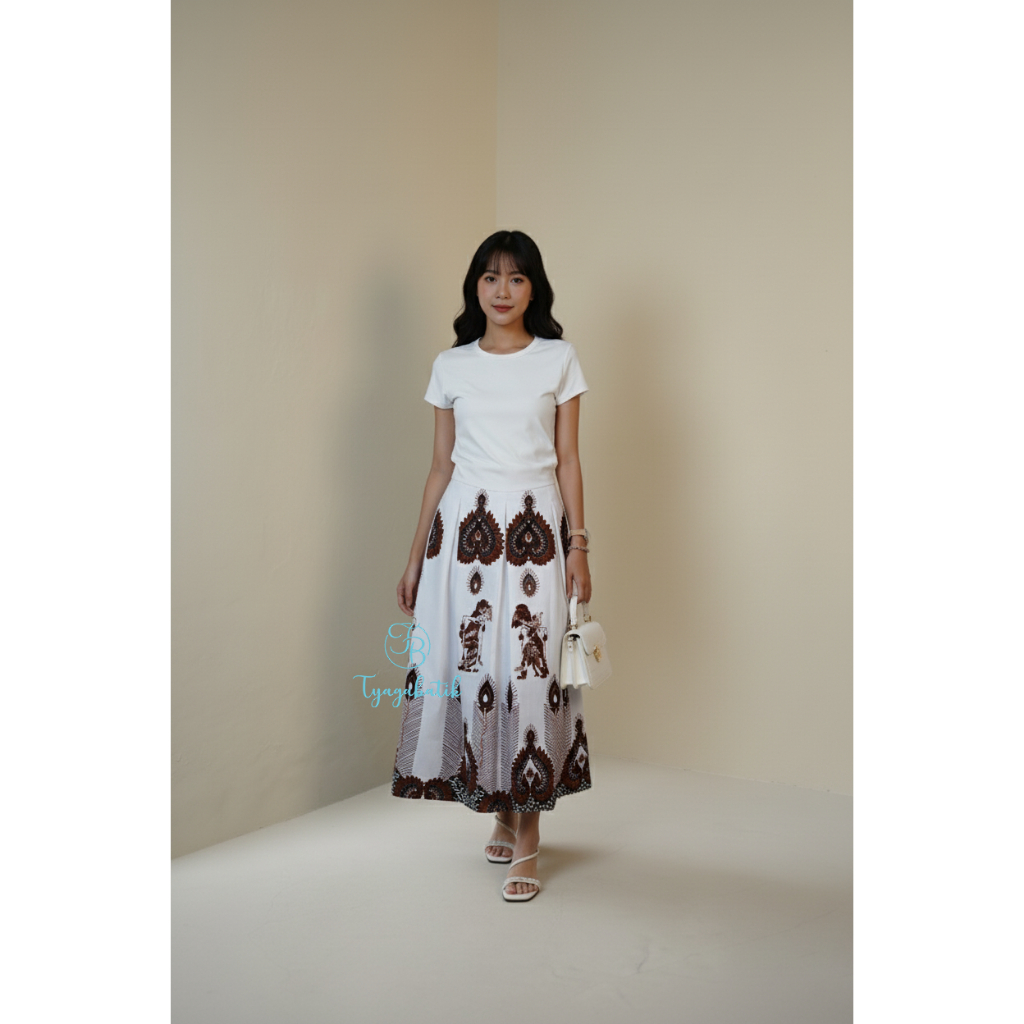 Rok Batik Panjang Wanita Batik Tyaga 0209 Model Kulot Lebar Bawahan Etnik Premium