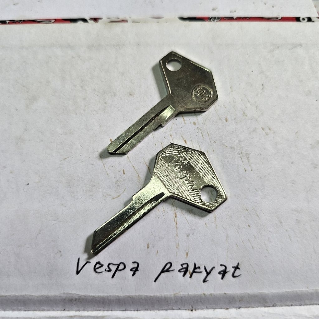 Bahan Anak Kunci Vespa Kunci Stang Kunci Kontak Vespa