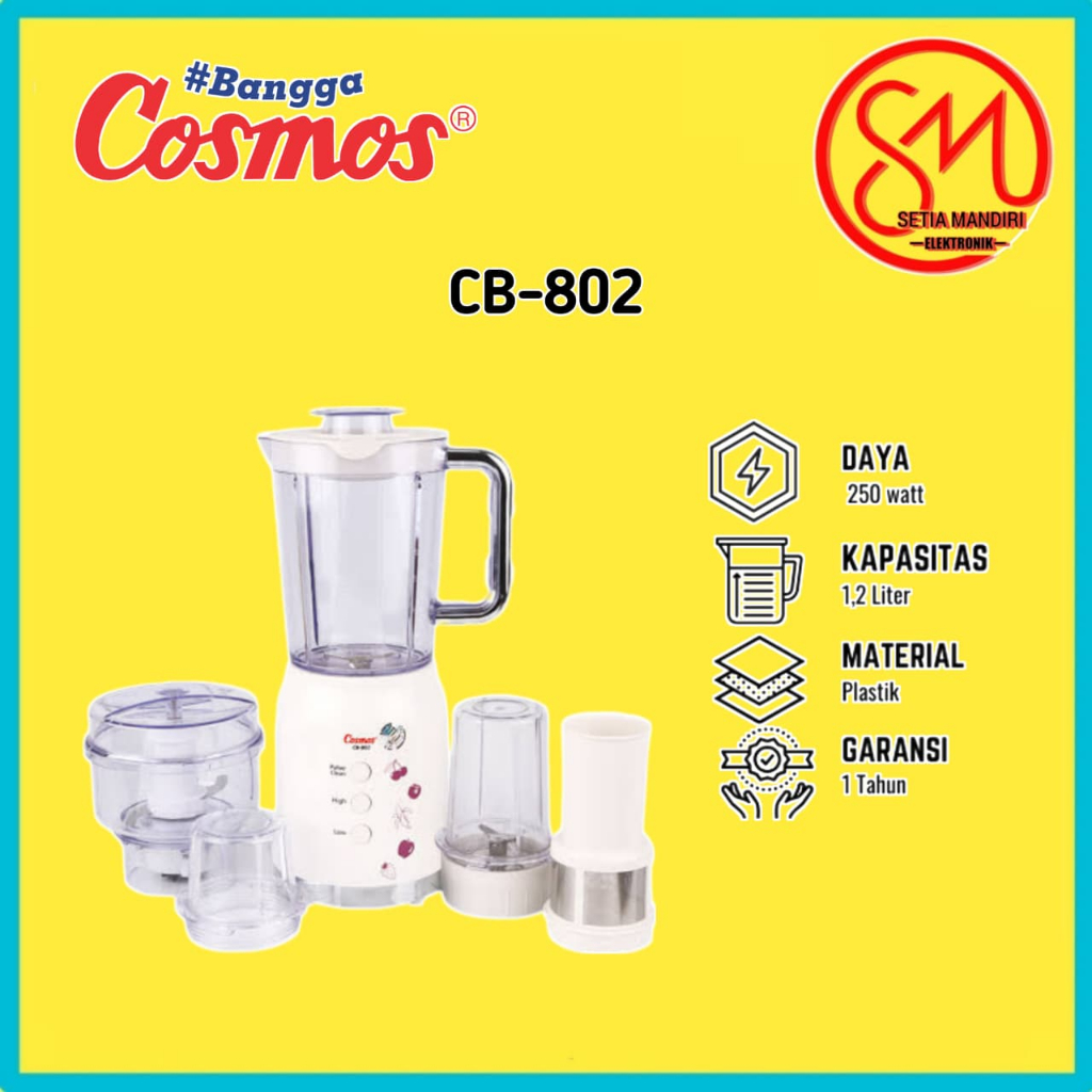 Cosmos Blenz – Blender 1.2 L CB-802 & CB-802 PCF Blender 2 Ltr Blenz series
