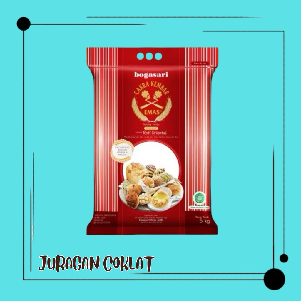 Bogasari Cakra Kembar Emas Roti Oriental 5 Kg | Bogasari Tepung