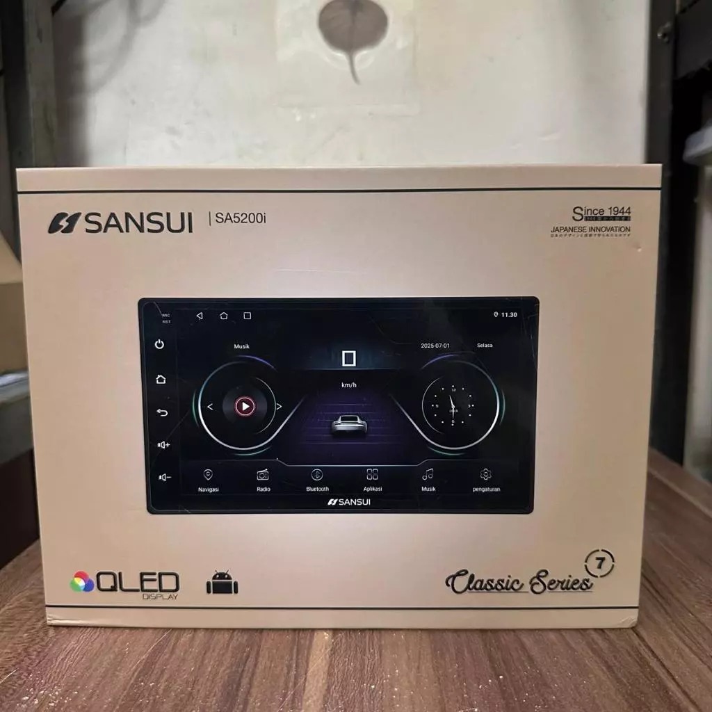Head Unit Android 7 inch Sansui Classic SA-5200i Ram 4/64GB QLED