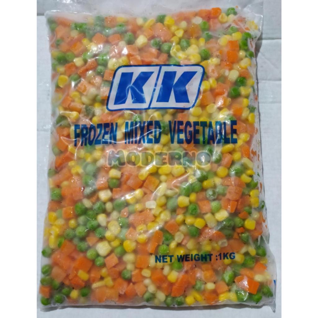 KK Mixed Vegetables 3 ways 1 Kg - Sayuran beku mix vegetables 1 Kg
