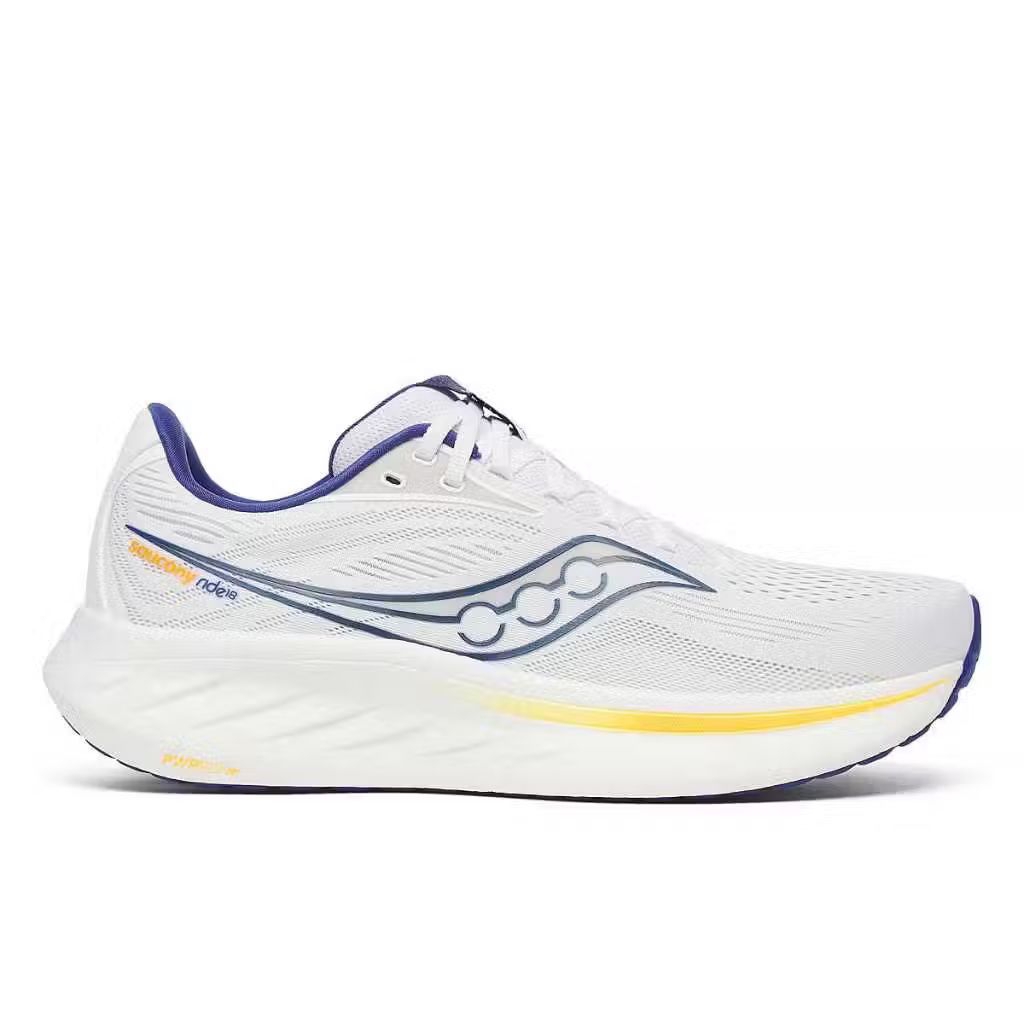 Saucony Sepatu Running Ride 18 - White/Azurite