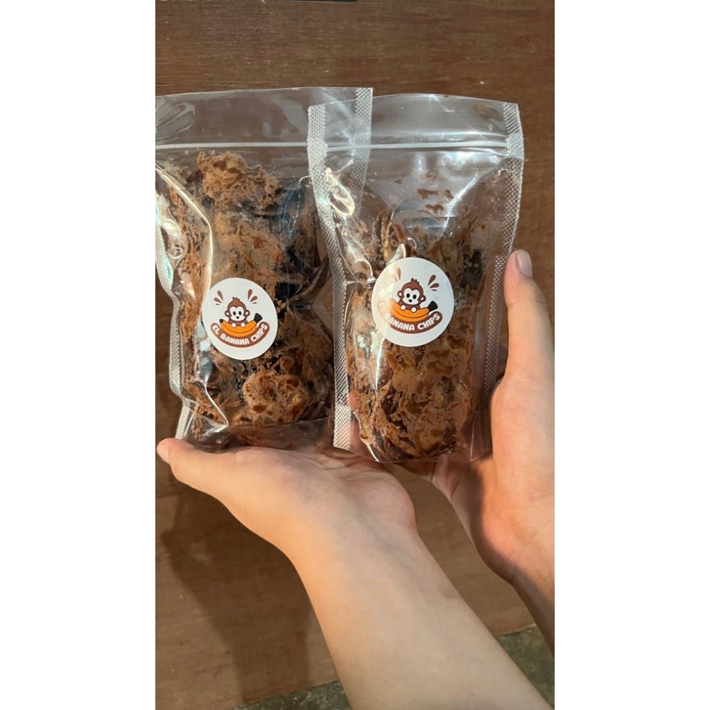 kripik pisang coklat/ banana chips