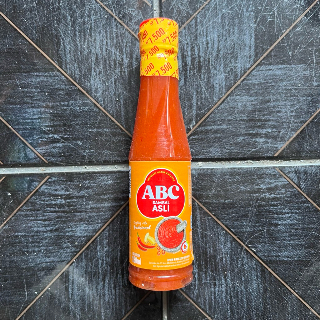 ABC Sambal Asli Botol Kecil 135ml 135 ml - Saos Meja Pedas Dus Grosir