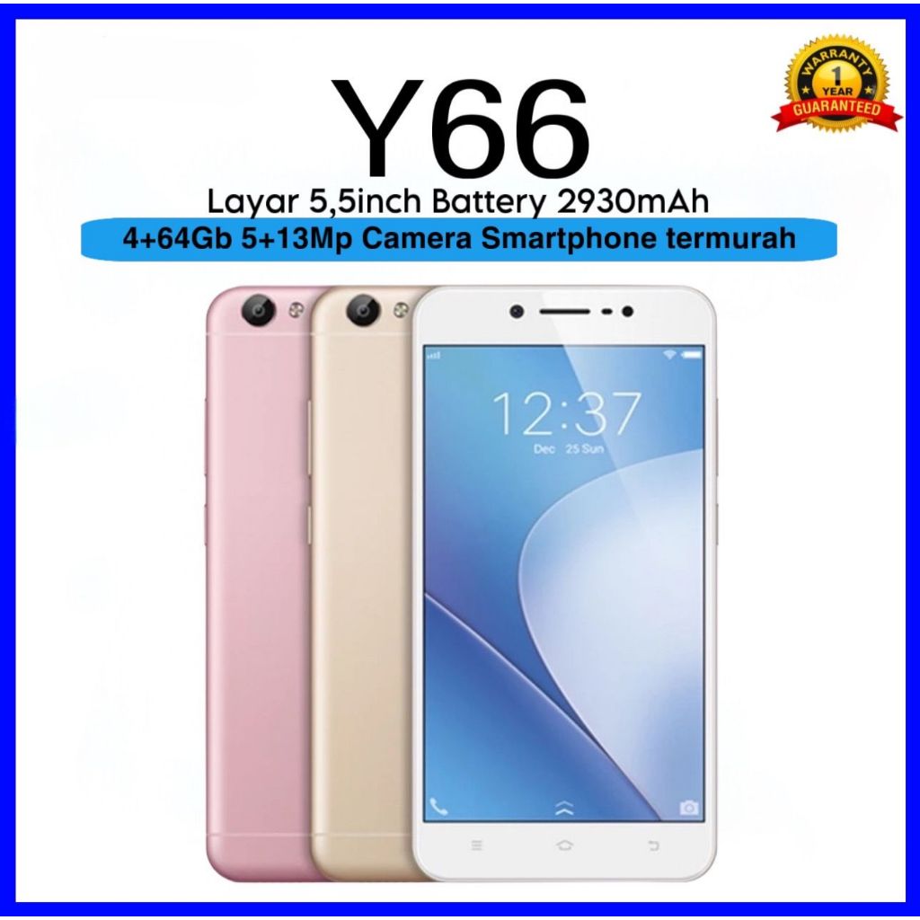 [COD] VIVO Y66 RAM 4/64GB 4G ANDROID PROMO HP BARU TERMURAH BISA COD