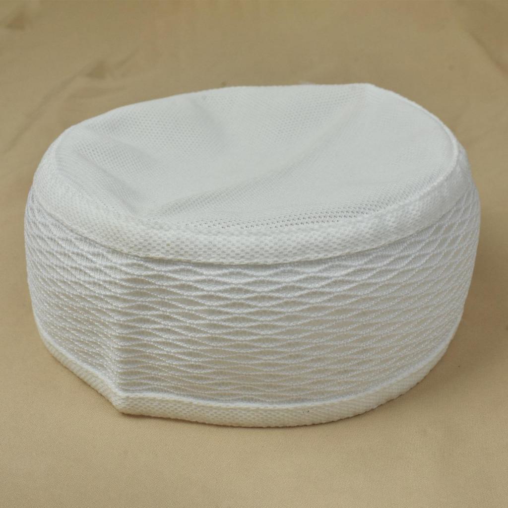 Peci kopiah talibann IQMAL putih polos motif kali besar harga terjangkau kualitas bagus