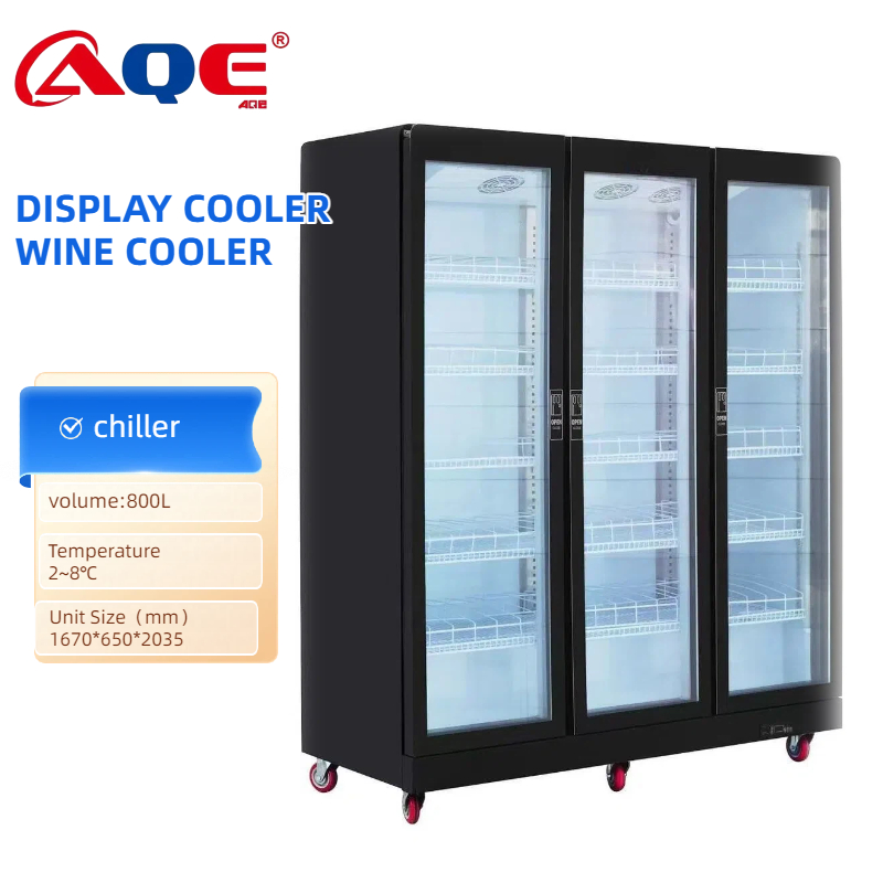 SHOWCASE CHILLER WINE COOLER 3PINTU wine  cabinet Beverage cooler Fan cooling