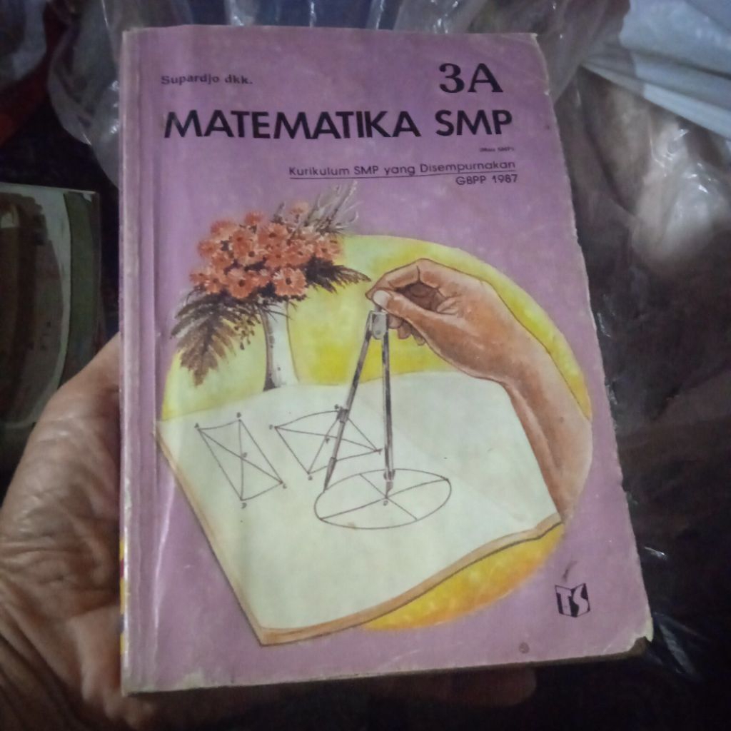 buku Matematika SMP 3A untuk kelas 3, GBPP 1987, buku original jadul