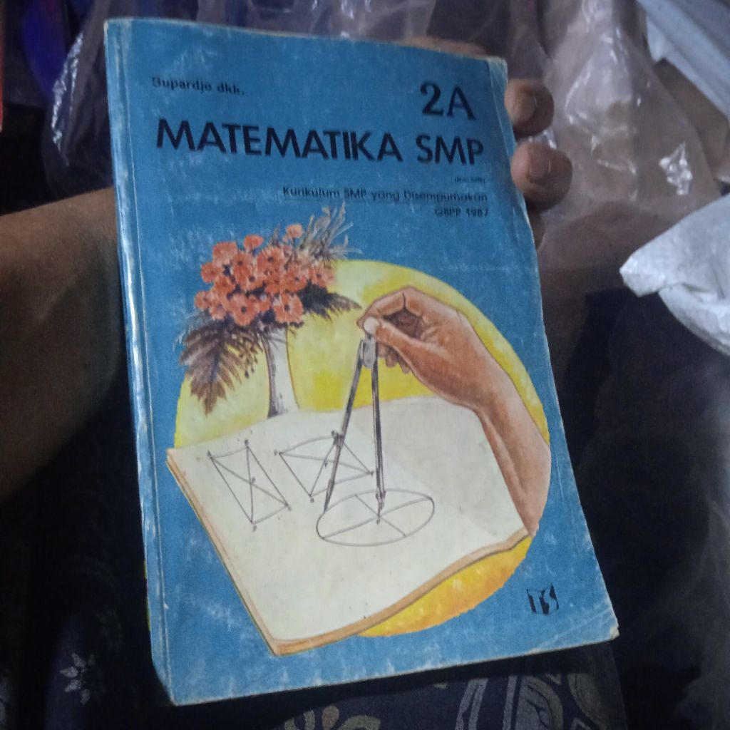 buku Matematika SMP 2A untuk kelas 2, GBPP 1987, buku original jadul