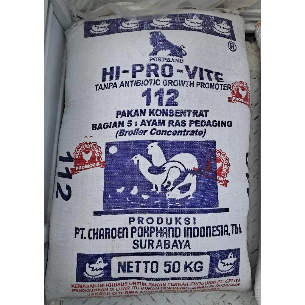 REPACK 1KG HI PRO VITE 112 PAKAN AYAM AD 1 I AD 2 II JAPFA COMFEED KONSENTRAT PEDAGING PUR 1 KG AYAM