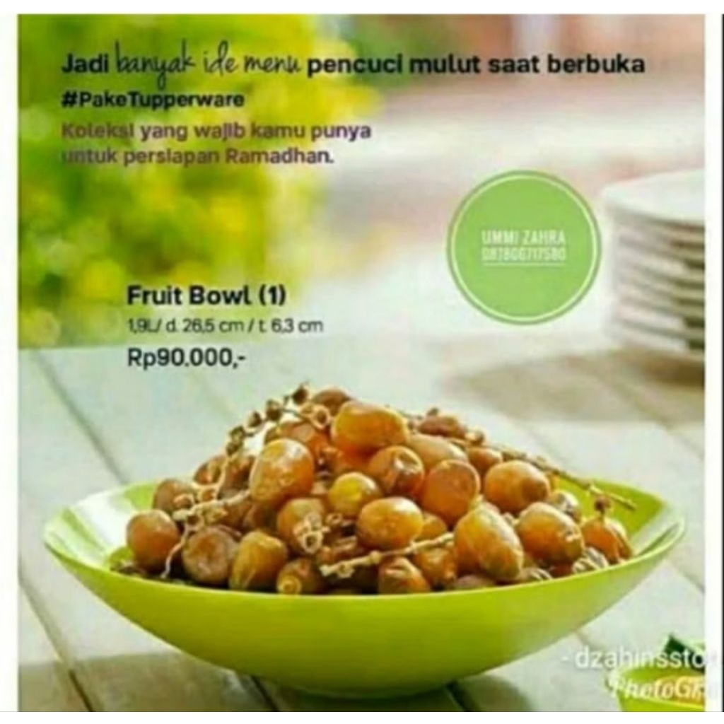 piring buah tupperware 1,9L (Preloved)