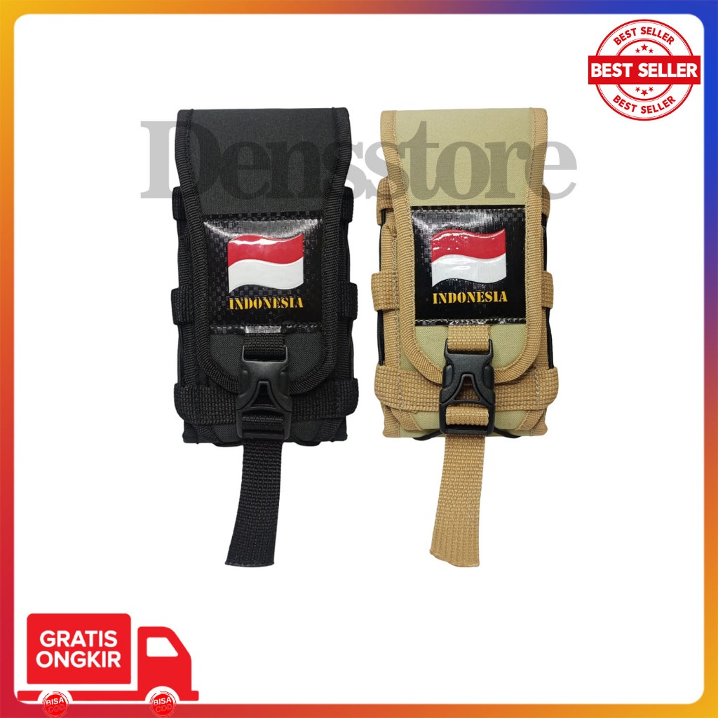 Sarung hp tactical sarung hp pinggang logo bendera terbaru